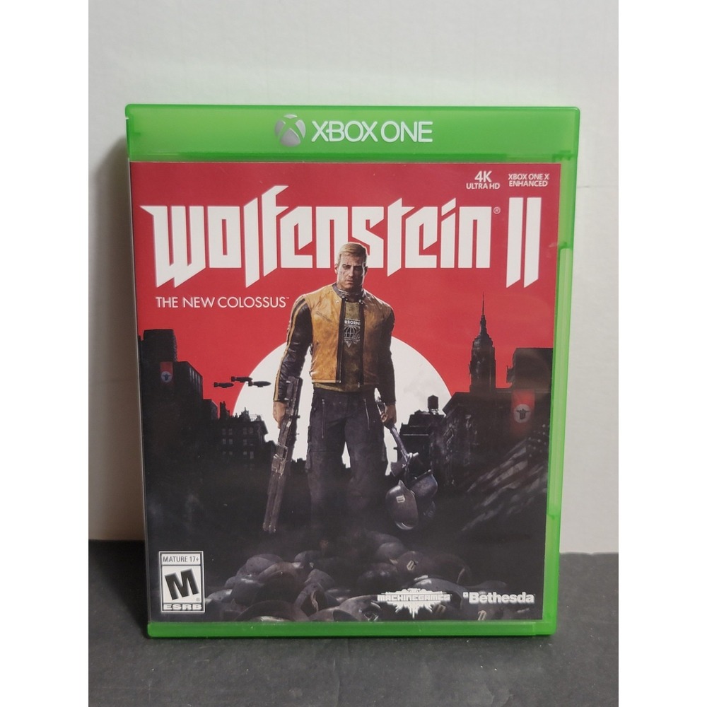 Wolfenstein II: The New Colossus Xbox One Video Game Bethesda Complete CIB